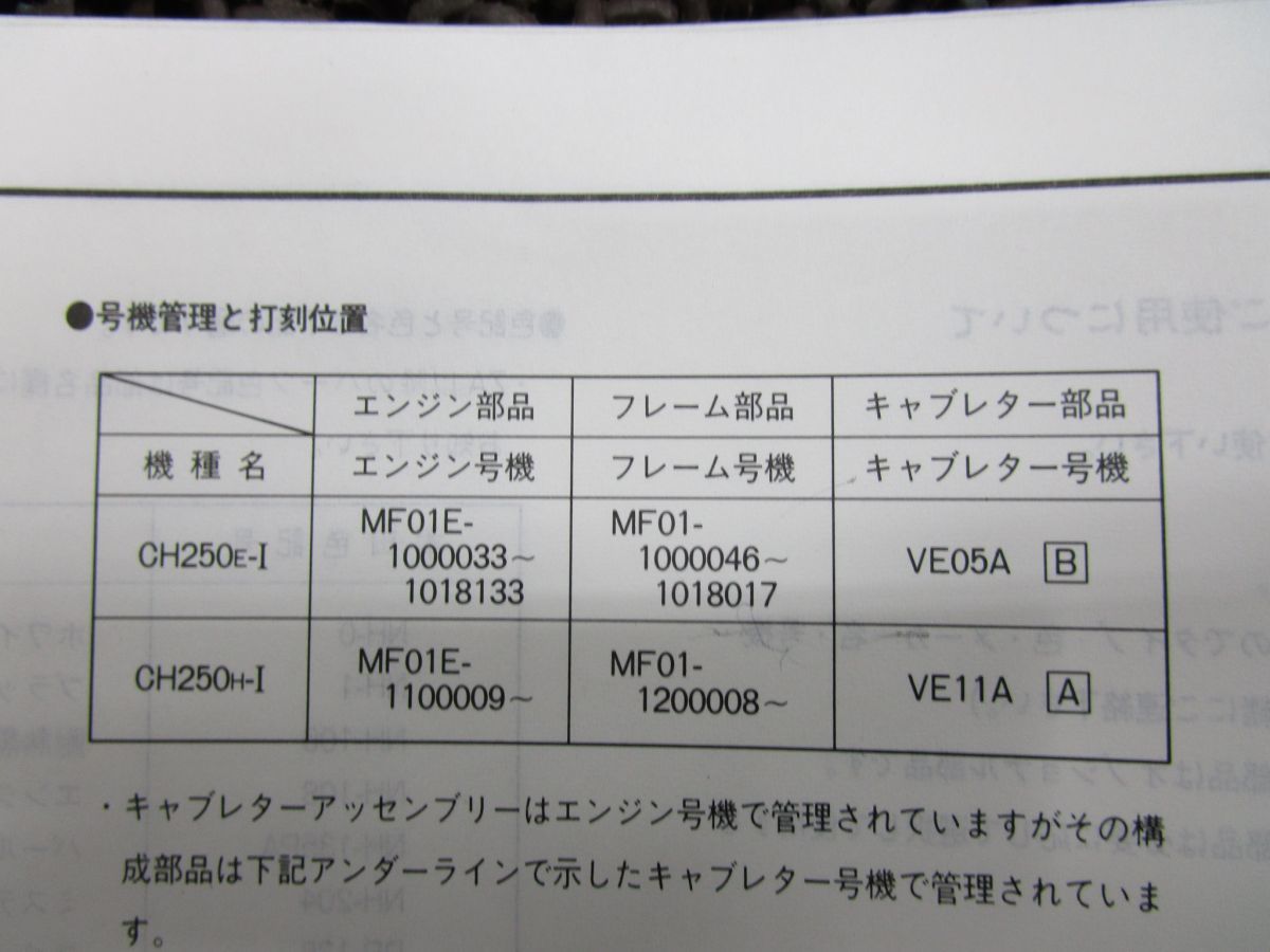 スペイシー250フリーウェイ パーツリスト 4版 MF01 ○P322！ホンダ_画像3