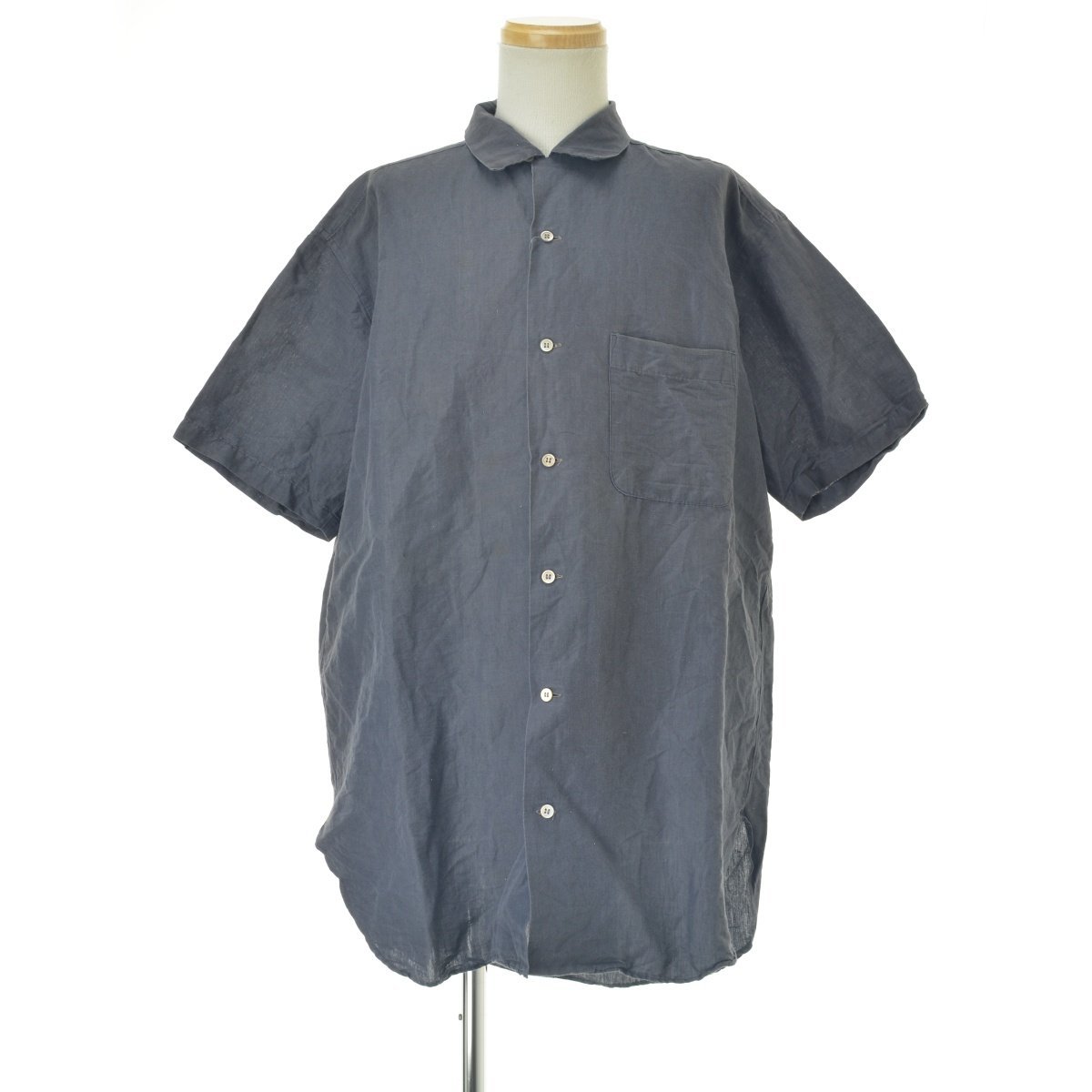 【期間限定お試し価格】 ワイズフォーメン / MEN FOR Y'S 80s コットンリネンオープンカラー半袖シャツ 初期タグ 半袖シャツ 【期間限定お試し価格】 ワイズフォーメン / MEN FOR Y'S 80s コットンリネンオープンカラー半袖シャツ 初期タグ 半袖シャツ