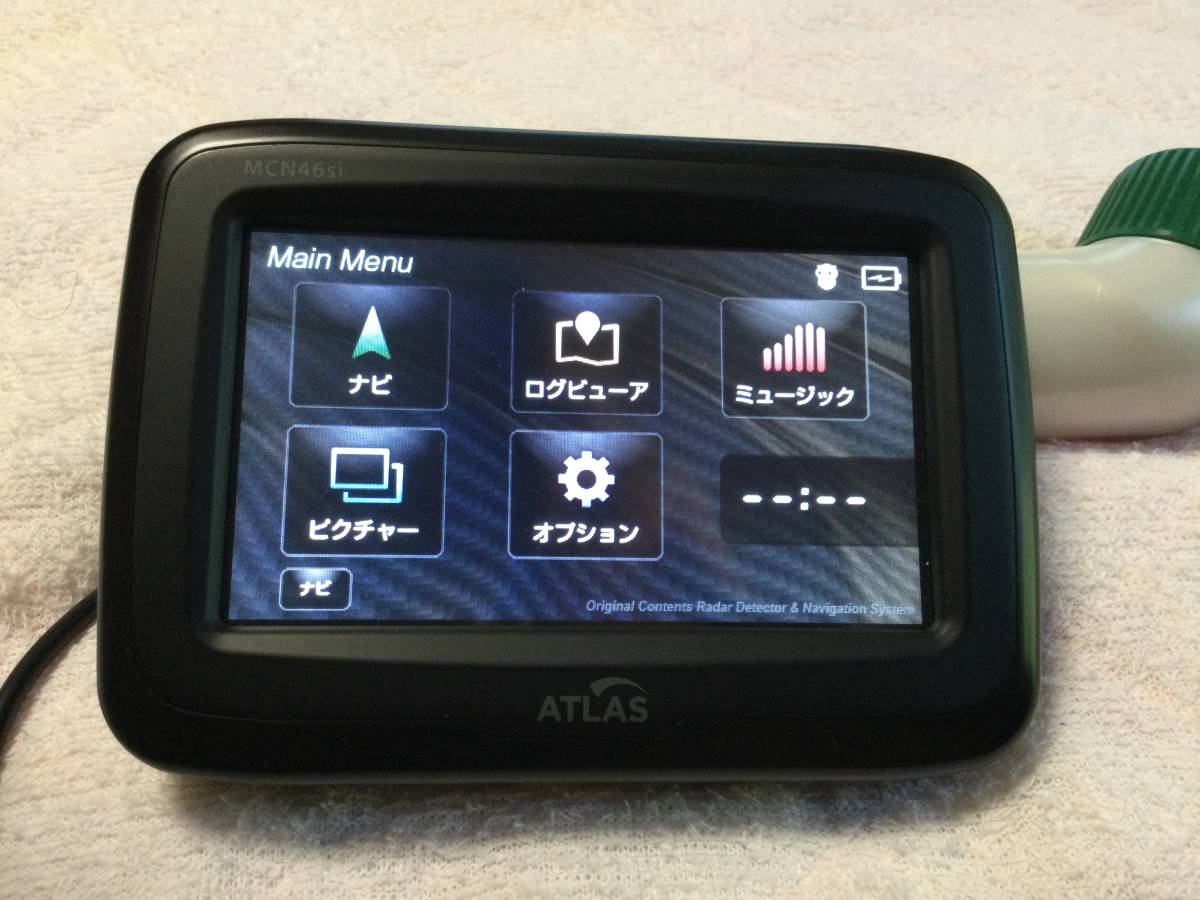 Yupiteru製 バイク用ナビ ATLAS MCN46si(BNV-1同等)+純正オプション