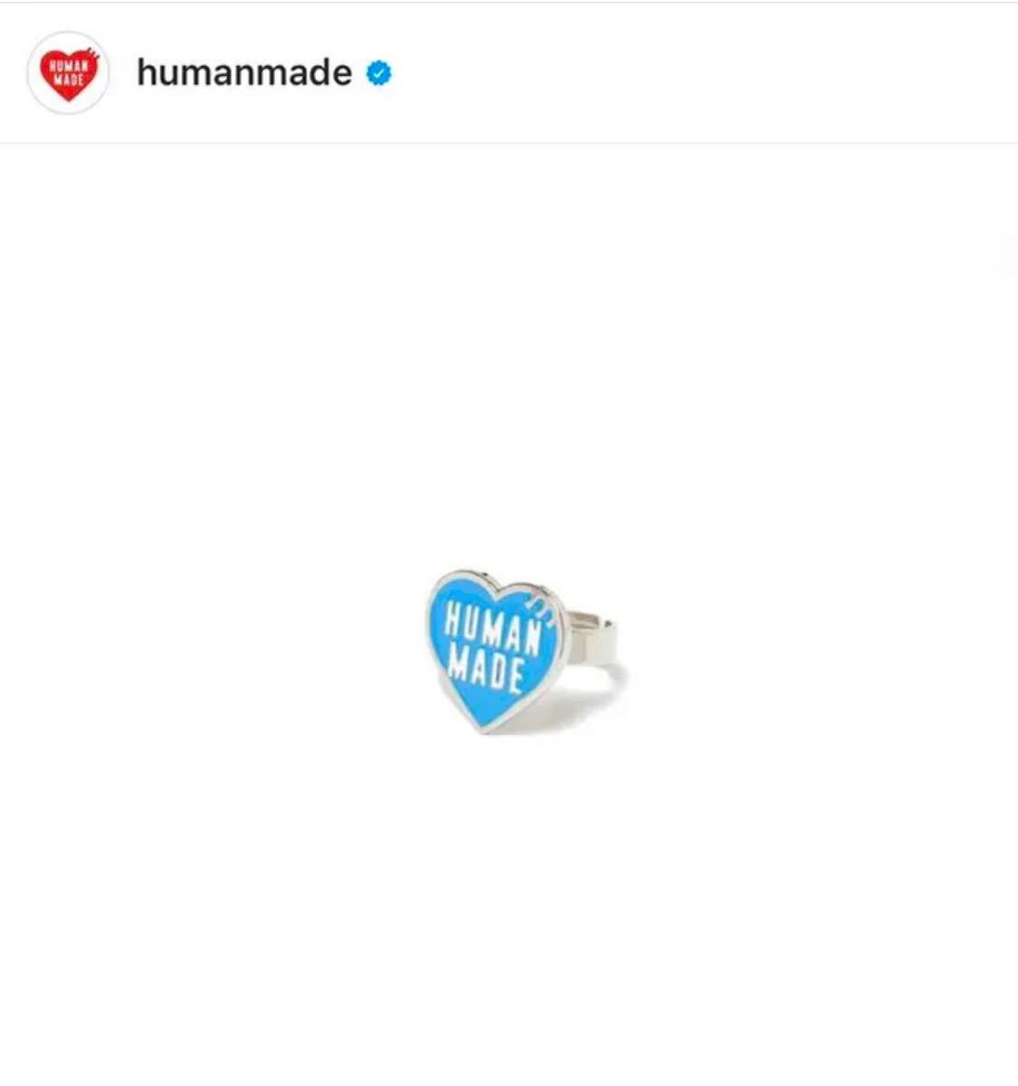 HUMAN MADE 2022SS HEART RING BLUE ×1 ヒューマンメード ヒューマンメイド ハート リング ブルー