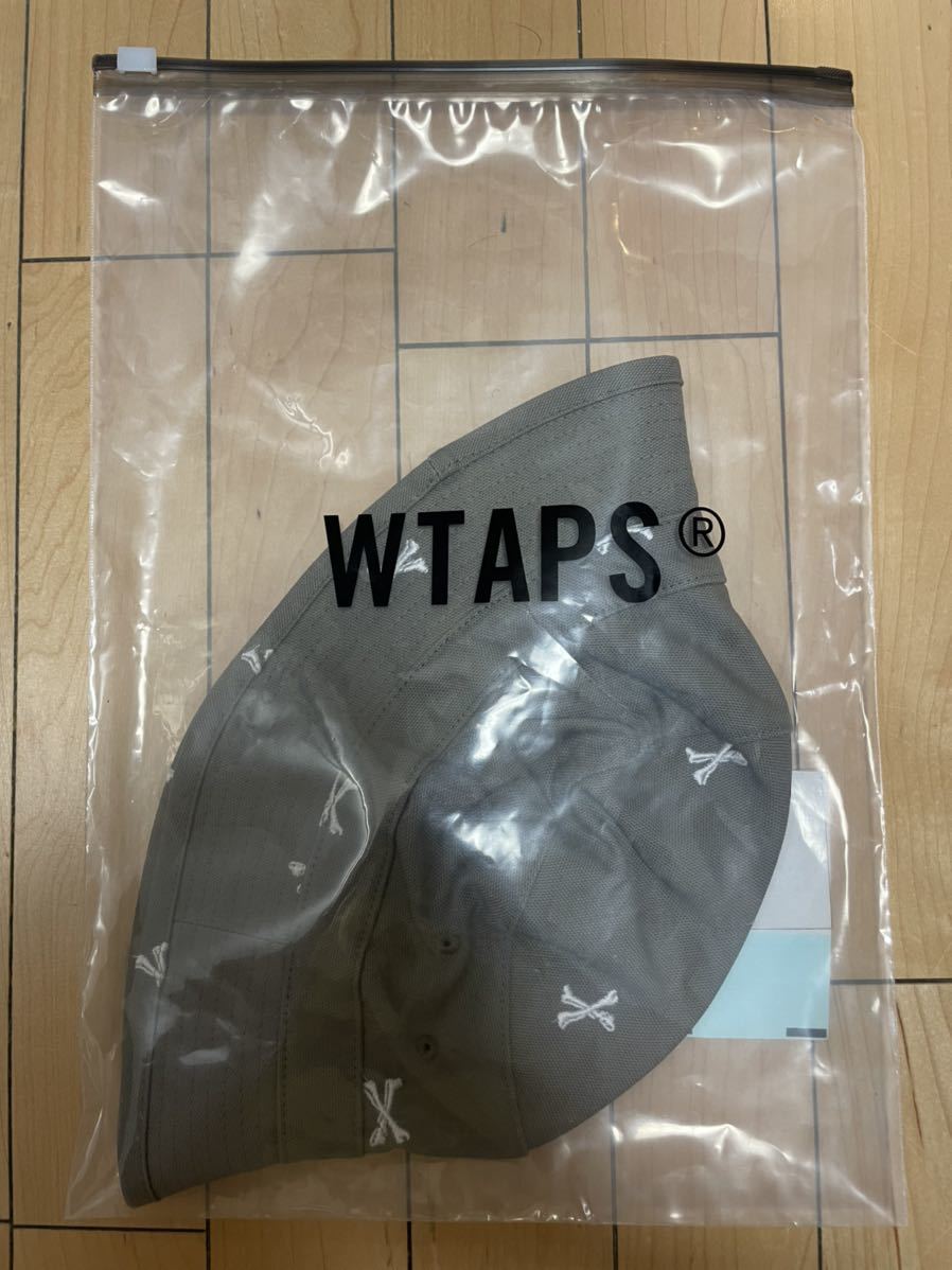 WTAPS 2022SS BUCKET 02 HAT GREIGE Lサイズ ダブルタップス バケット ハット Tシャツ グレージュ LARGE CROSS BONE クロスボーン バケハ_画像3