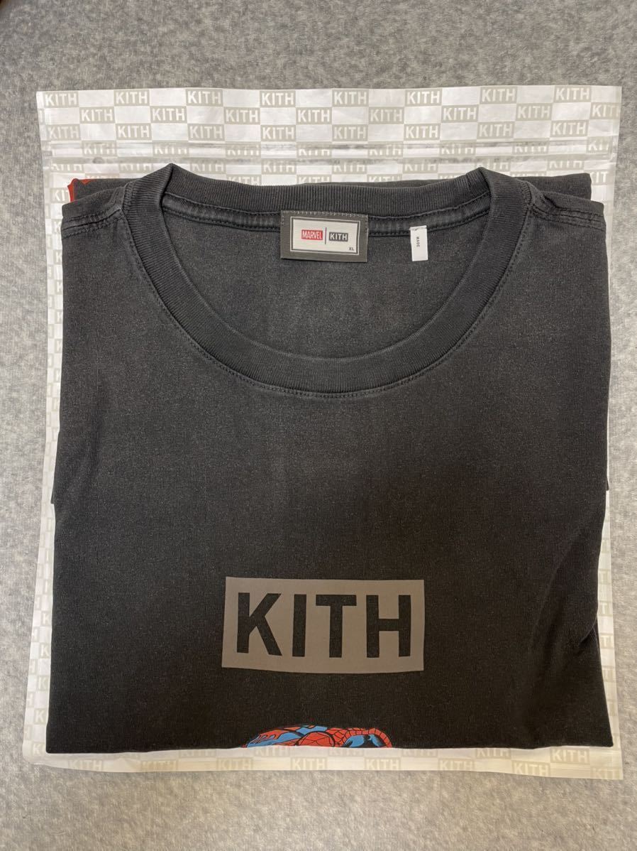 Marvel × Kith Spider-Man Avengers Vintage Tee Black XLサイズ