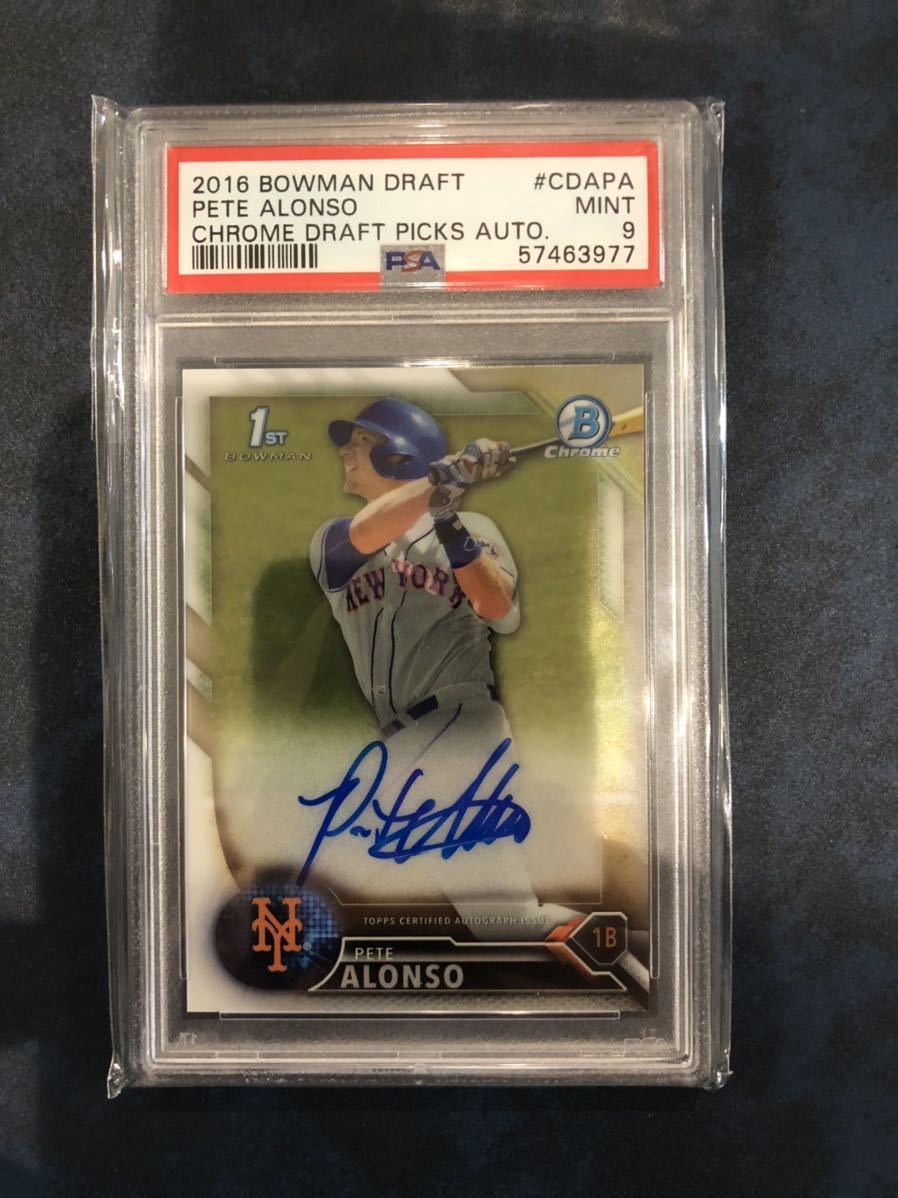 2016 1st Bowman Chrome Pete Alonso Auto MLB ピート・アロンソ 直