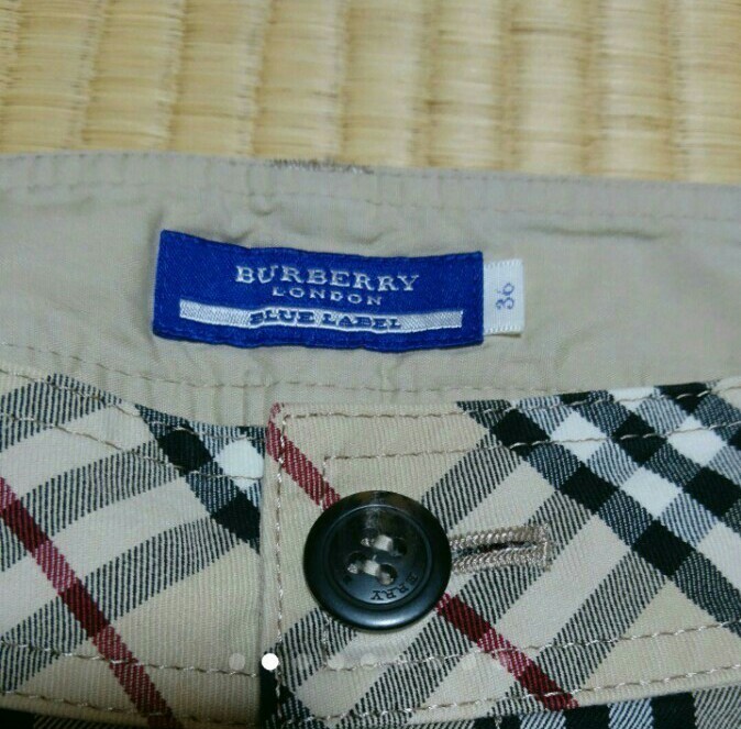 BURBERRY クロップドパンツ バーバリーブルーレーベル チェックパンツ バーバリーノバチェック