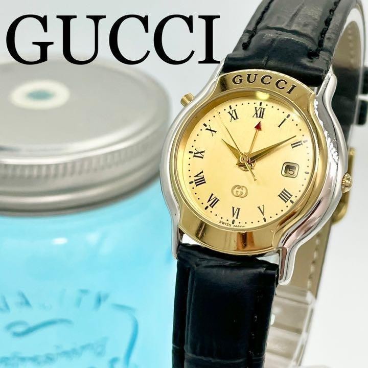 112 GUCCI グッチ時計 レディース腕時計 アンティーク ゴールド 人気