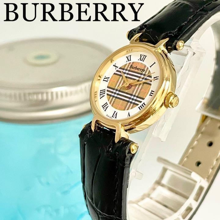 電池交換済み】Burberrys バーバリー 腕時計 チェック 11200L-