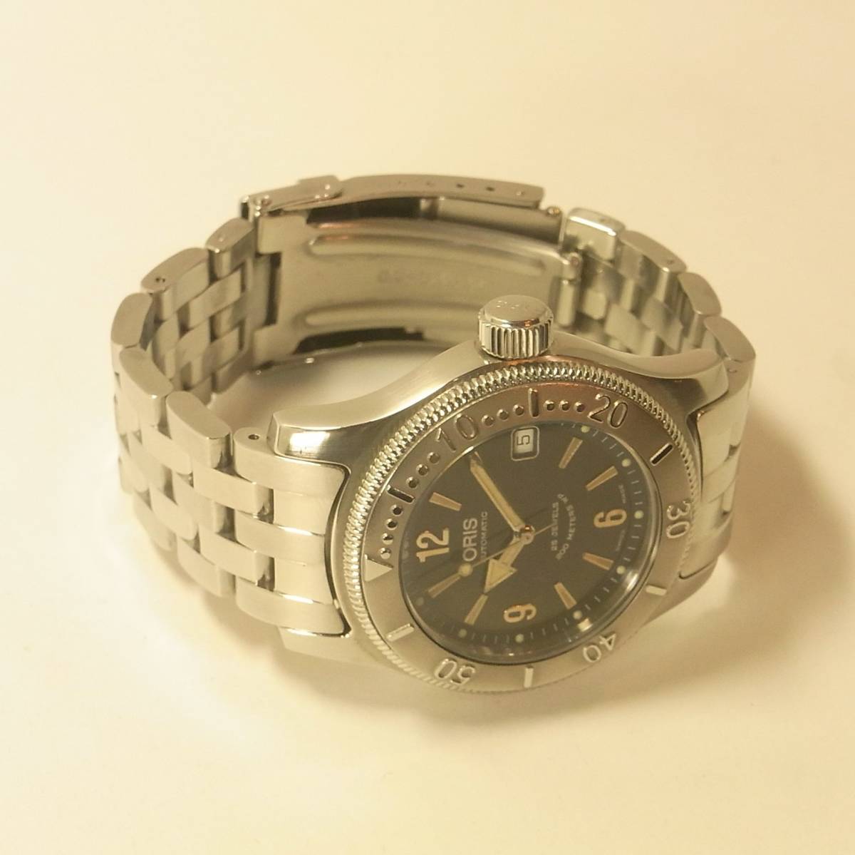 美品 稼働品 ORIS オリス ビッククラウン ダイバー 7502 自動巻き 機械