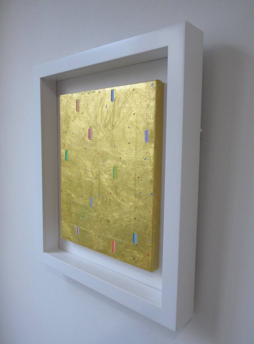 純金箔 抽象画 現代美術 金箔絵画 | contifarma.pe