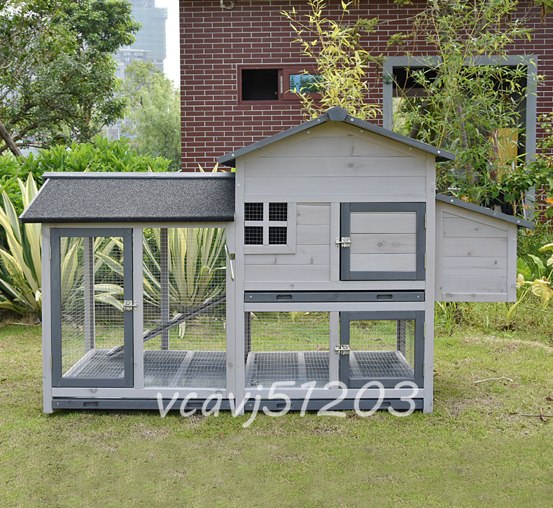 * beautiful goods * high quality * large chicken small shop . is to small shop wooden pet holiday house rainproof . corrosion house rabbit chicken small shop breeding outdoors .. garden for cleaning easy to do 