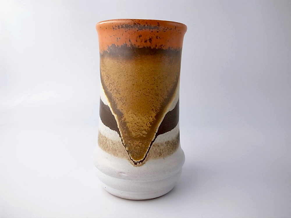 ドイツ 1960年代 Strehla Fat Lava 花器 ミッドセンチュリー モダン ヴィンテージ 東ドイツ 花瓶 一輪挿し 鉢 2_画像3