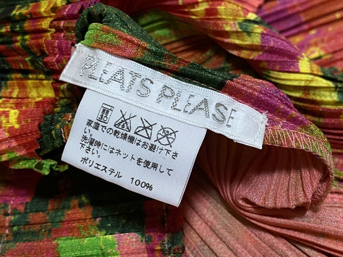 PLEATS PLEASE プリーツプリーズ イッセイミヤケ 花柄 長袖シャツ