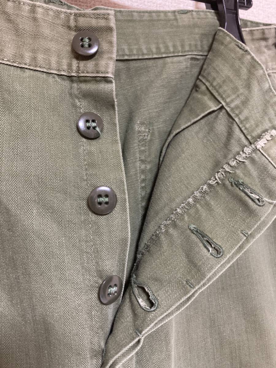 スペシャル US NAVY HBT Trousers ヘリンボーン パンツ アメリカ海軍
