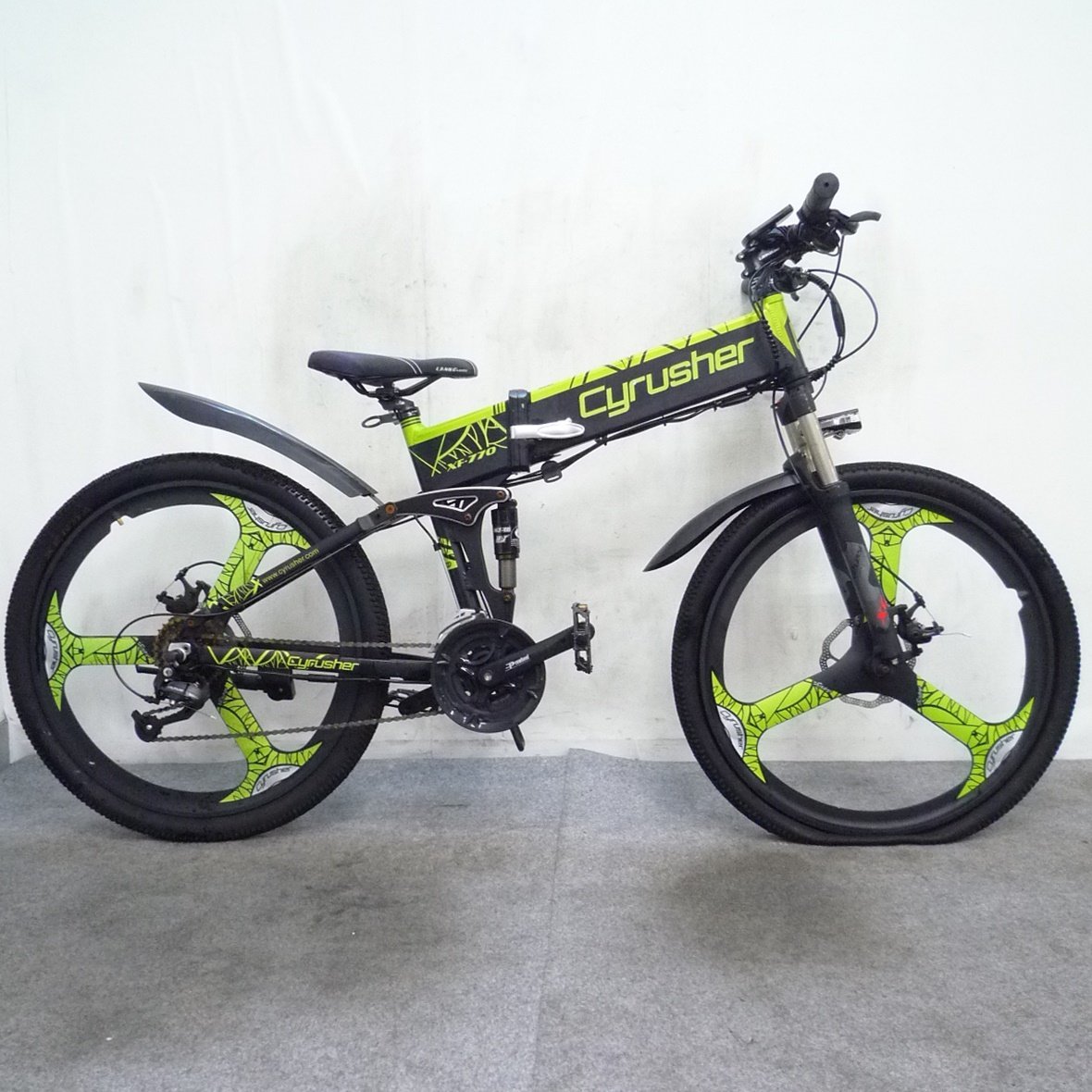 電動アシスト自転車 Cyrusher XF770 フルサス 26インチ Wディスク 3×9 