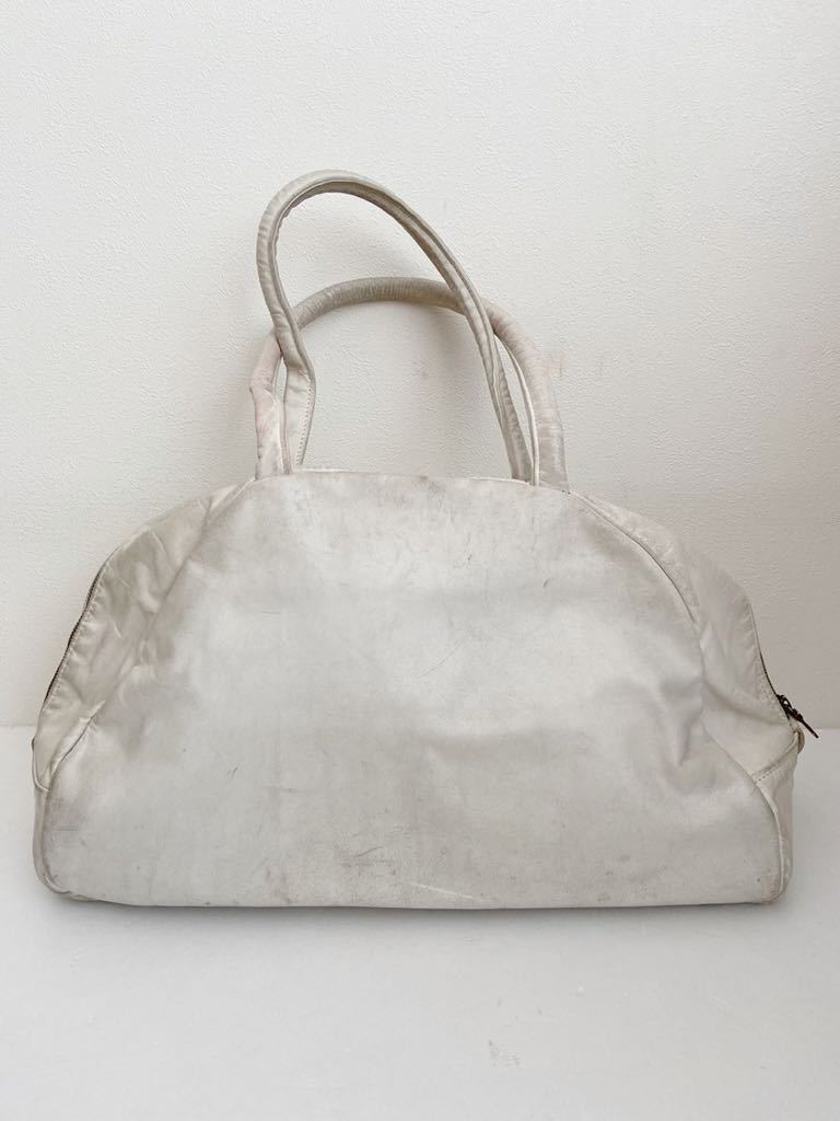 JAS MB イングランド製レザーバッグ 英国製 ジャスエムビー made in ENGLAND ボストンバッグ 鞄 かばん オフホワイト