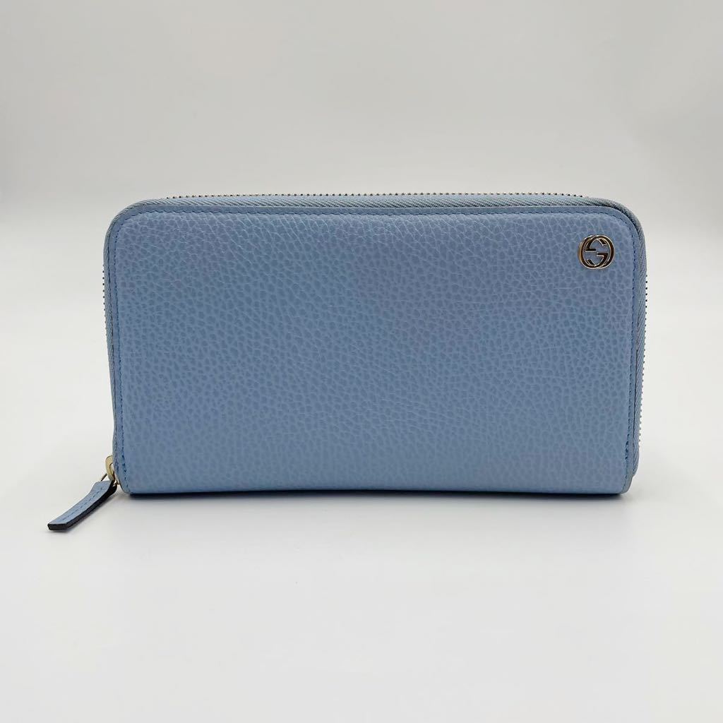 1円〜【美品】GUCCI グッチ 長財布 ラウンドジップ ラウンドファスナー