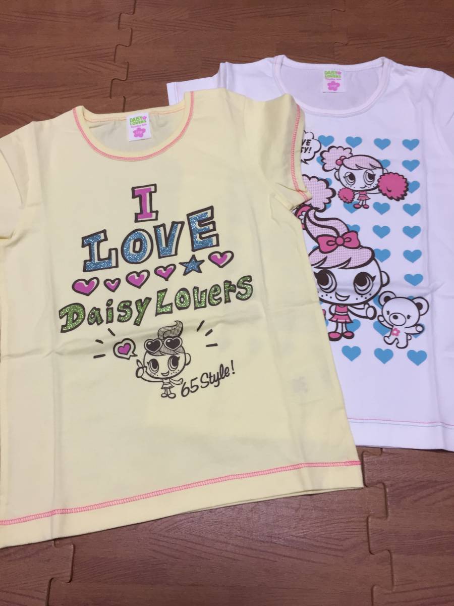 DAISY　LOVERS　デイジー　Tシャツ　130　　未使用品　黄色　/　③_黄色Tのみ。