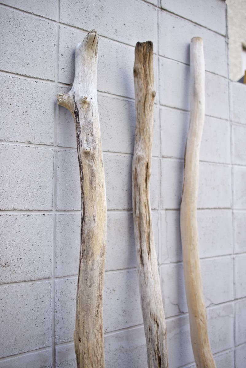 SEASIDEinterior☆少し長め流木の3本セット,Cool driftwood for decorating 80_流木インテリア！