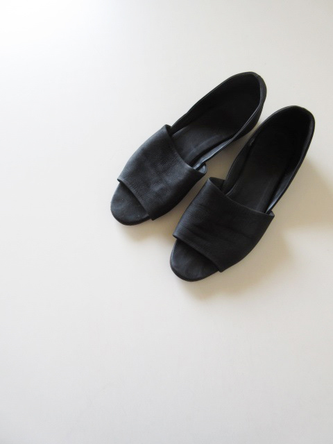2020SS evam eva / エヴァムエヴァ leather sandal BLACK 34/22.5 * レディース レザー サンダル シューズ
