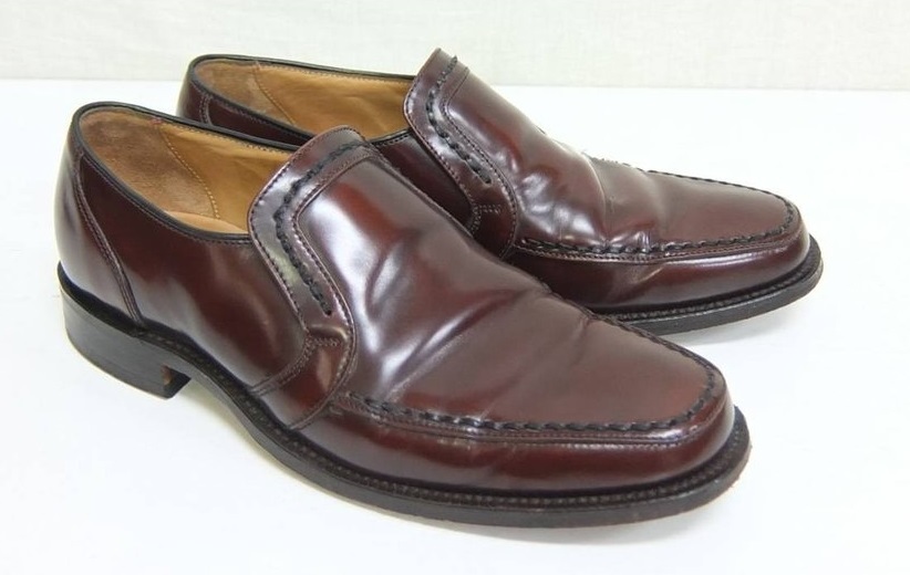  Britain made Loake low k Loafer bar gun ti61/2 leather shoes slip-on shoes leather shoes England made 