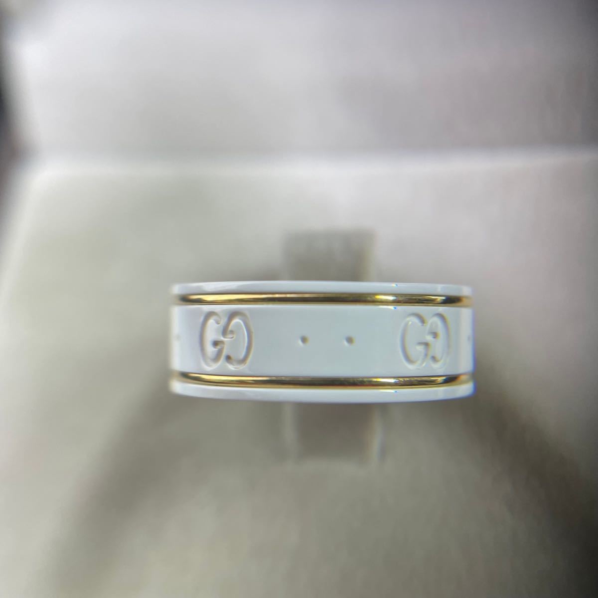 SALE】【SALE】GUCCI グッチ リング 指輪 GGマーク 18号 Au750 2699 VI