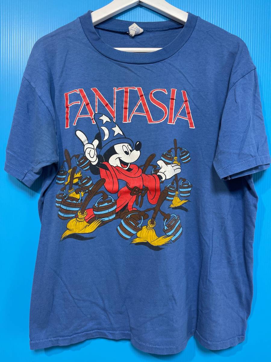 80's USA製 ディズニー FANTASIA ミッキー Tシャツ L - alacantitv.com