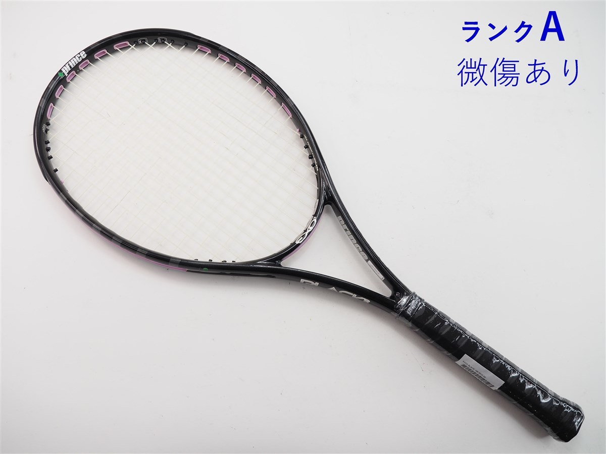 中古 テニスラケット プリンス イーエックスオースリー ブラック 100 2010年モデル (G2)PRINCE EXO3 BLACK 100 2010_画像1