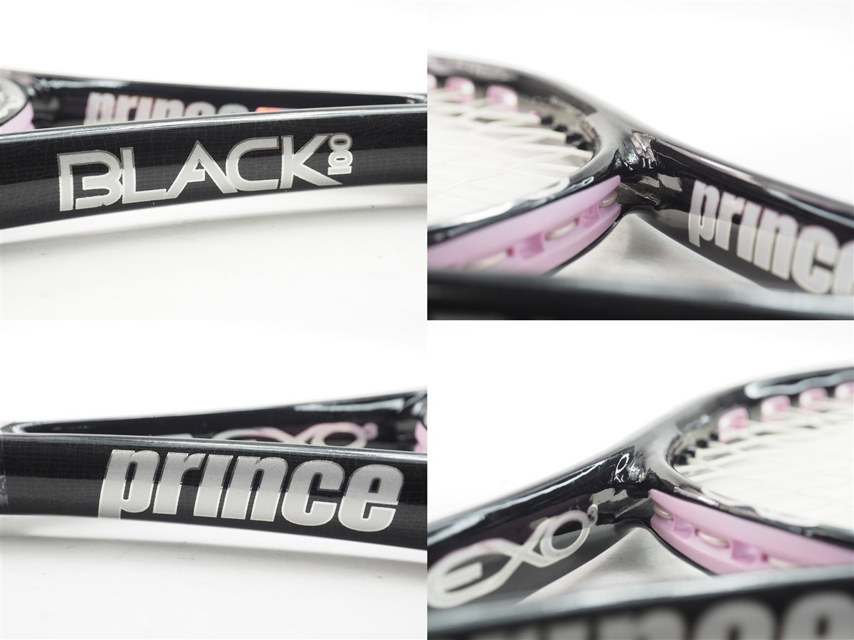 中古 テニスラケット プリンス イーエックスオースリー ブラック 100 2010年モデル (G2)PRINCE EXO3 BLACK 100 2010_画像4