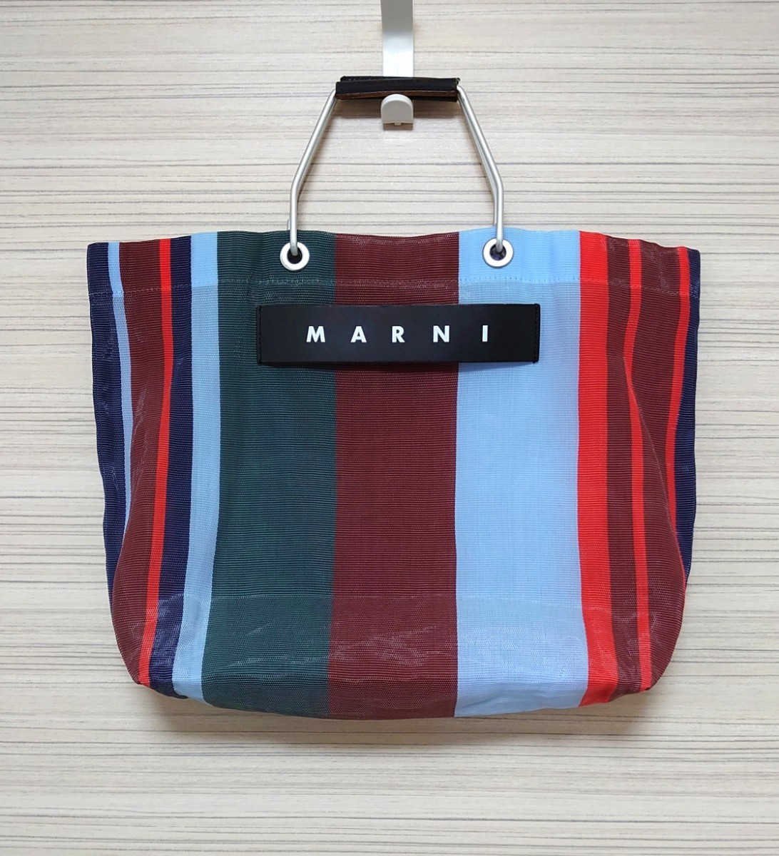 マルニ MARNI ストライプバッグ ラッカーレッド MARNI マルニ マルニ