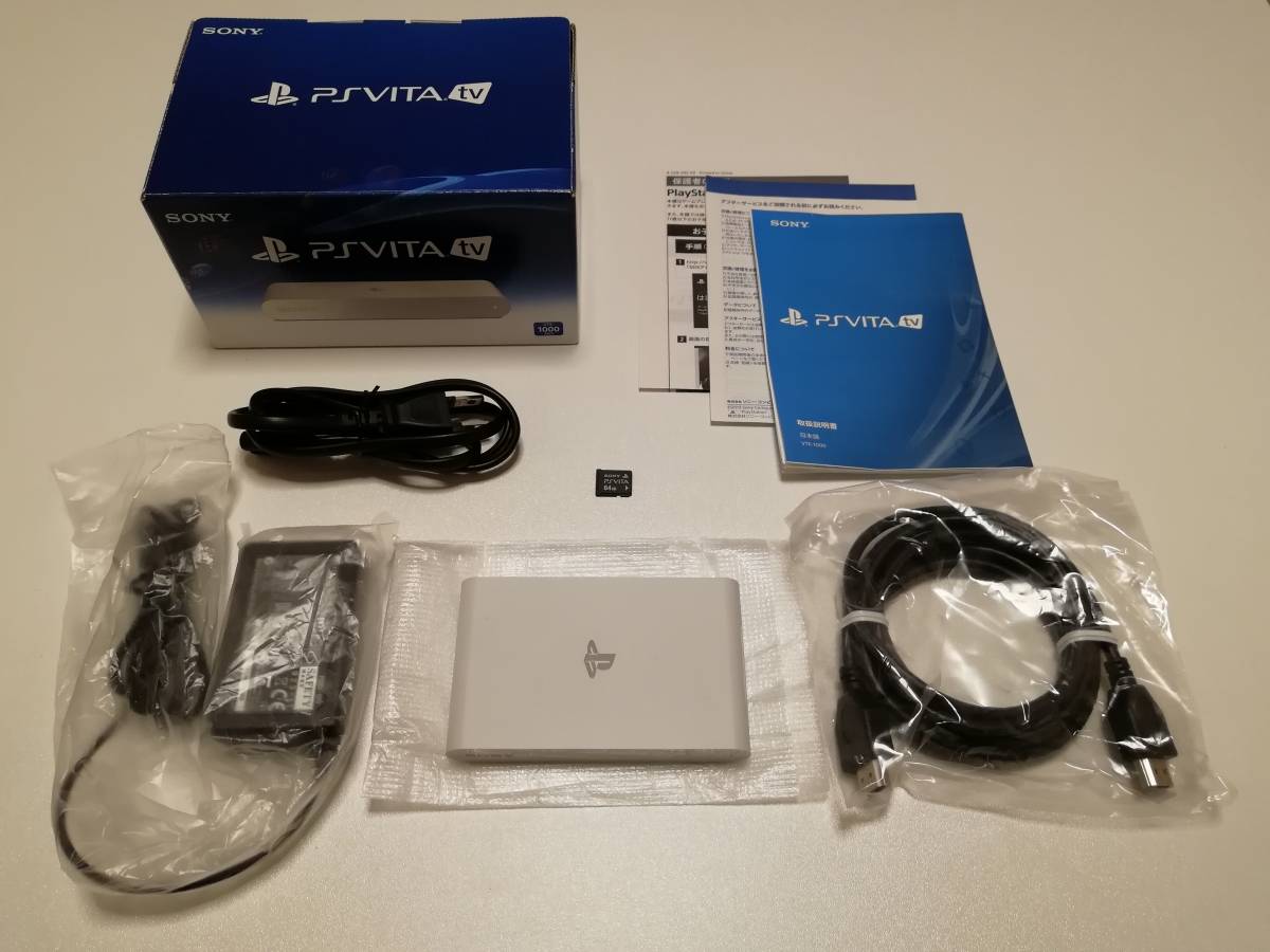 SONY PS PlayStation Vita TV VTE-1000 AB01 + メモリーカード 64GB PCH-Z641J
