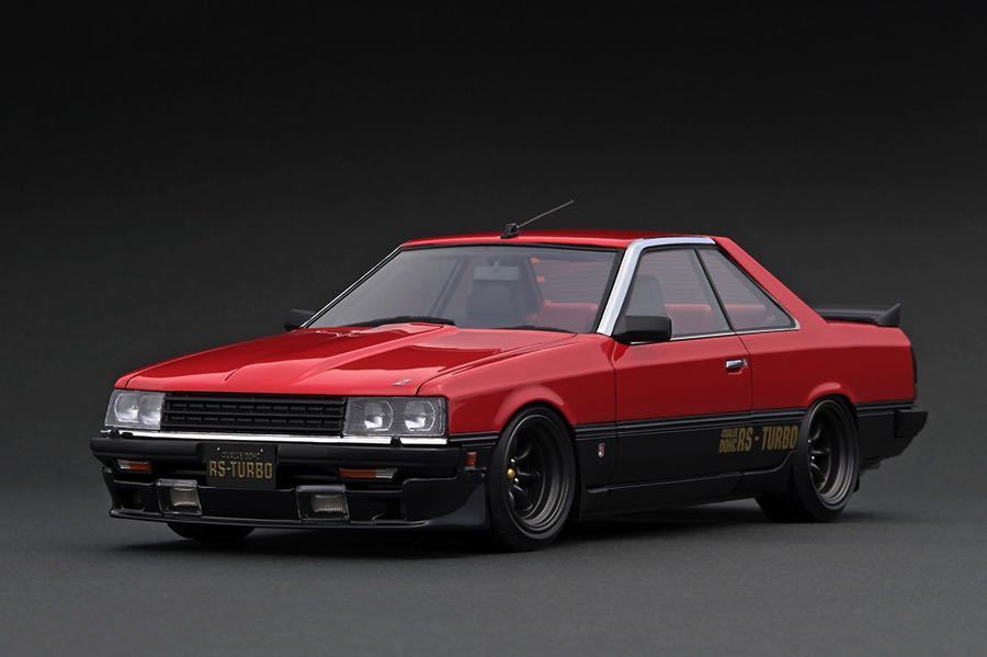 WEB limitated model 1/18 ignition model( ignition model ) IG2347 1/18 Nissan Skyline 2000 RS-Turbo (R30) Red/Black With Engine