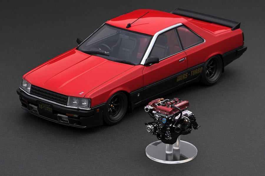 WEB limitated model 1/18 ignition model( ignition model ) IG2347 1/18 Nissan Skyline 2000 RS-Turbo (R30) Red/Black With Engine