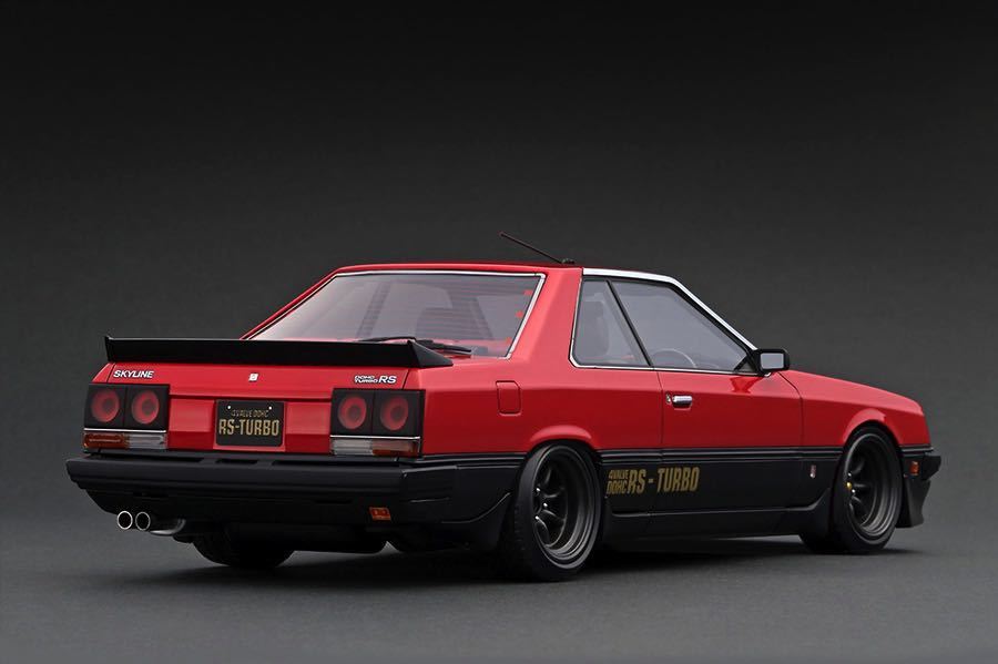 WEB limitated model 1/18 ignition model( ignition model ) IG2347 1/18 Nissan Skyline 2000 RS-Turbo (R30) Red/Black With Engine