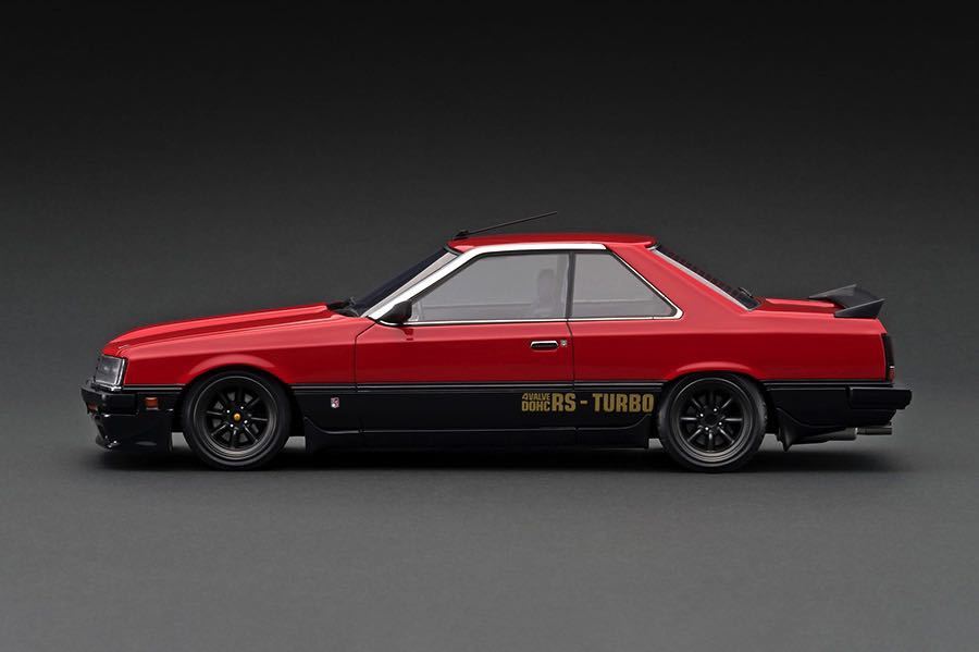 WEB limitated model 1/18 ignition model( ignition model ) IG2347 1/18 Nissan Skyline 2000 RS-Turbo (R30) Red/Black With Engine