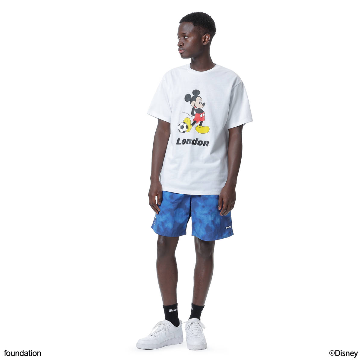 新品□ F.C.Real Bristol 22SS DISNEY FOOTBALL CITY TEE コラボ T