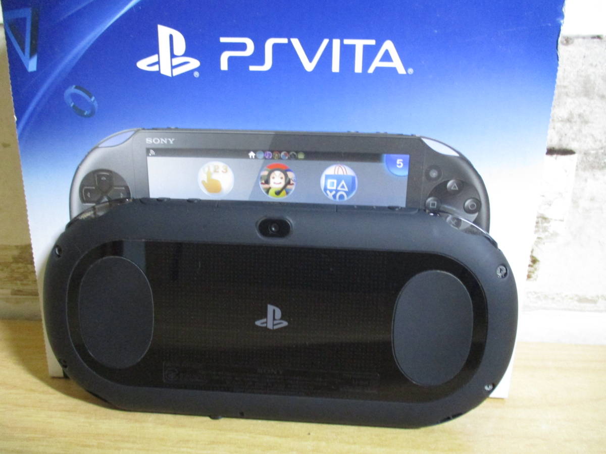 1ZC〔SONY PS Vita PCH 2000 ブラック 動作確認済 初期化済 箱付 付属品欠品〕ソニー プレイステーションVita_画像3