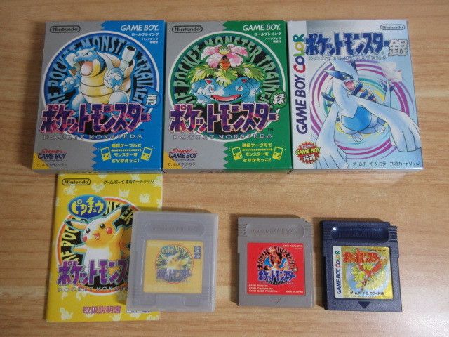 2H2ー2「ゲームボーイ ポケットモンスター ソフト まとめて6点セット