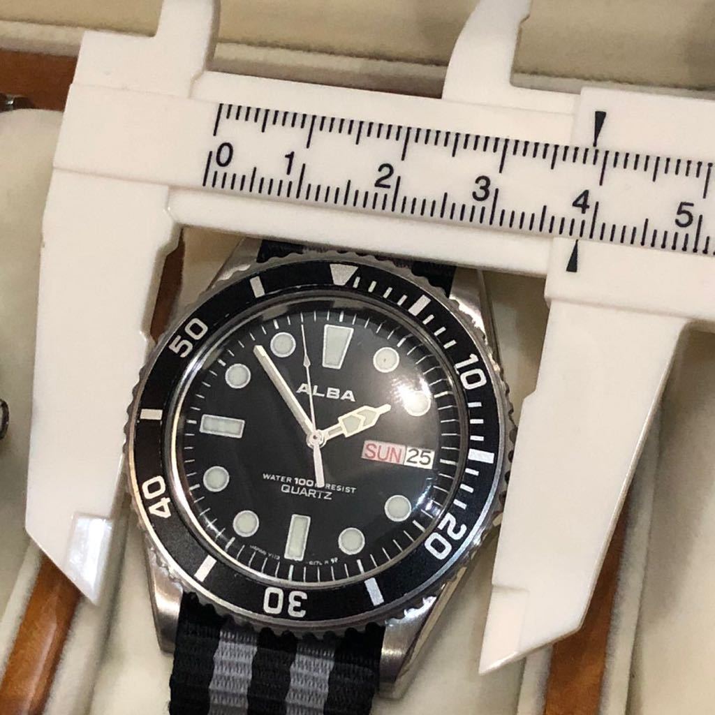 未使用 【NH35搭載!!新品】ダイバーズ 防水性能100m 自動巻 NATOベルト