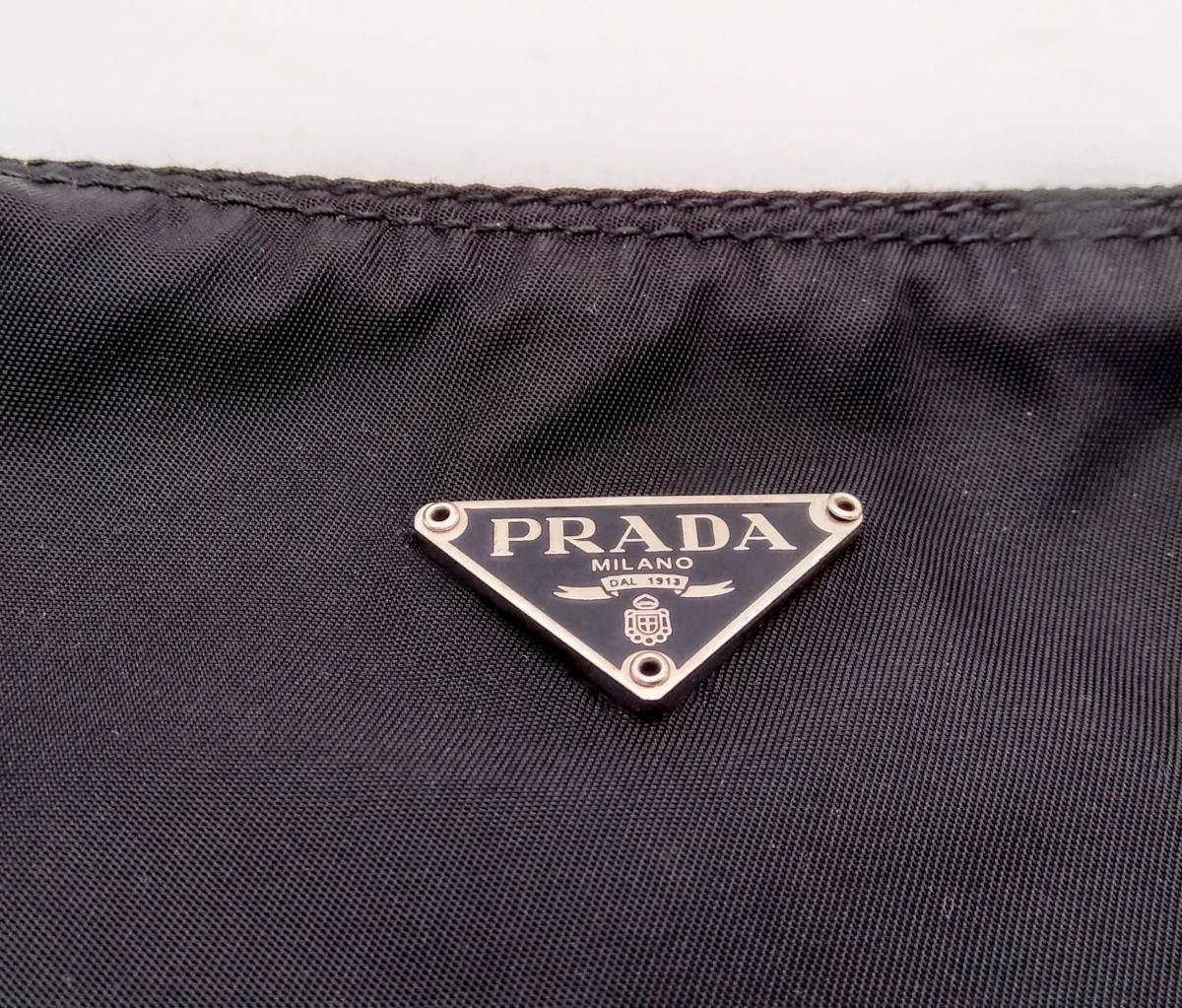 1000円～☆PRADA プラダ ナイロン ポーチ☆化粧ポーチ ブラック 黒