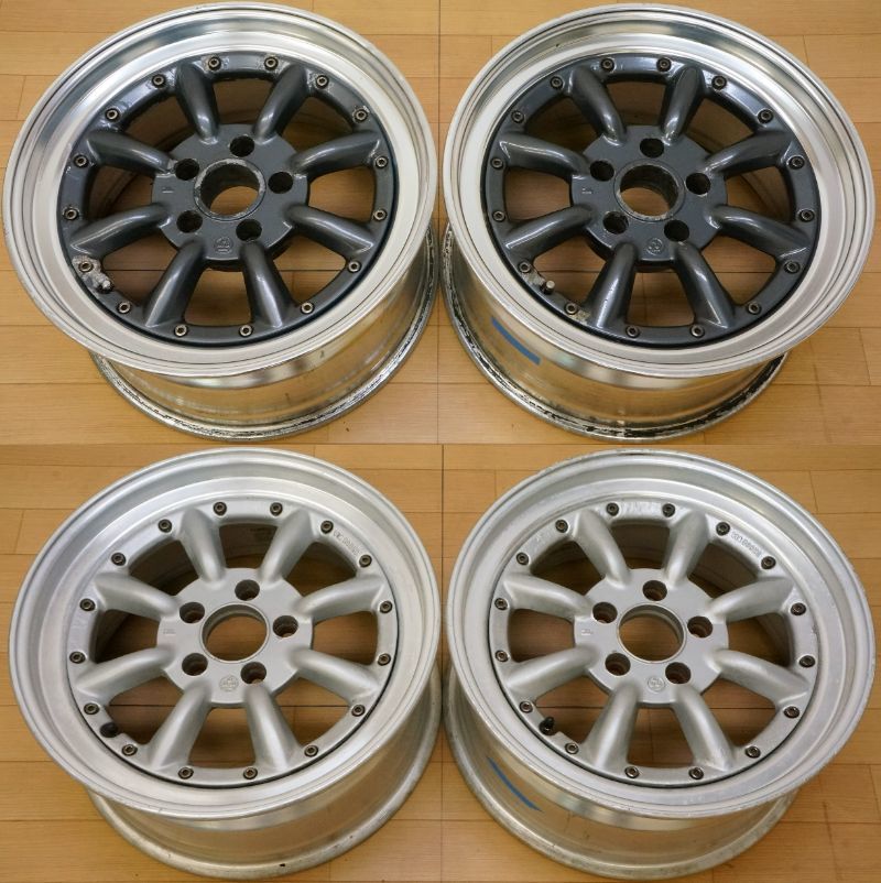 H508+H473 ワタナベ RS-8 PCD114.3 8J+38 9J+25 当時物 ドリフト(社外 ...