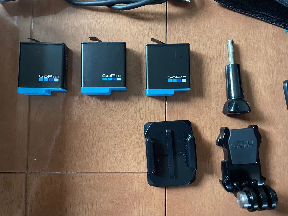 GoPro HERO8 + チェストマウント、ヘッドマウント、予備バッテリー
