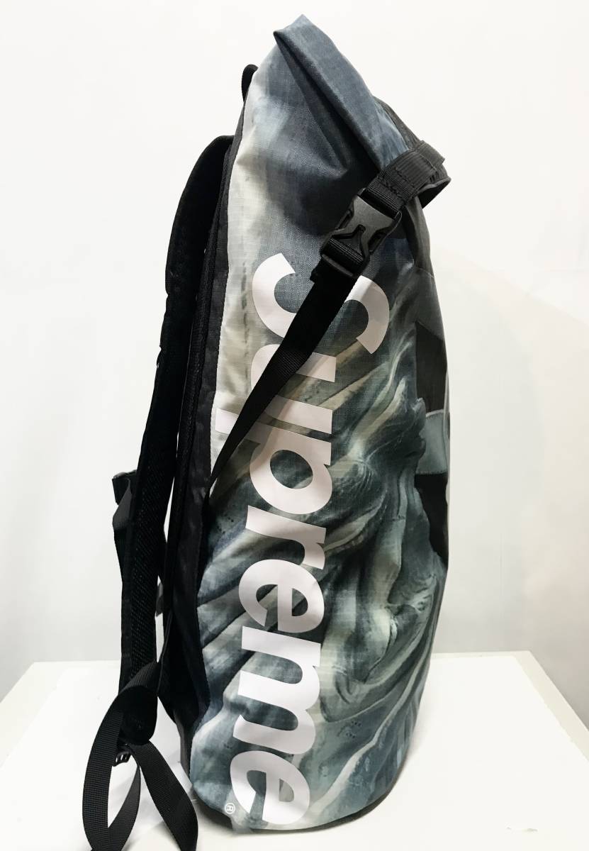 Supreme×THE NORTH FACE 19AW Statue Of Liberty Waterproof Backpack 黒 自由の女神 ウォータープルーフ ロールバックパック リュック_画像5