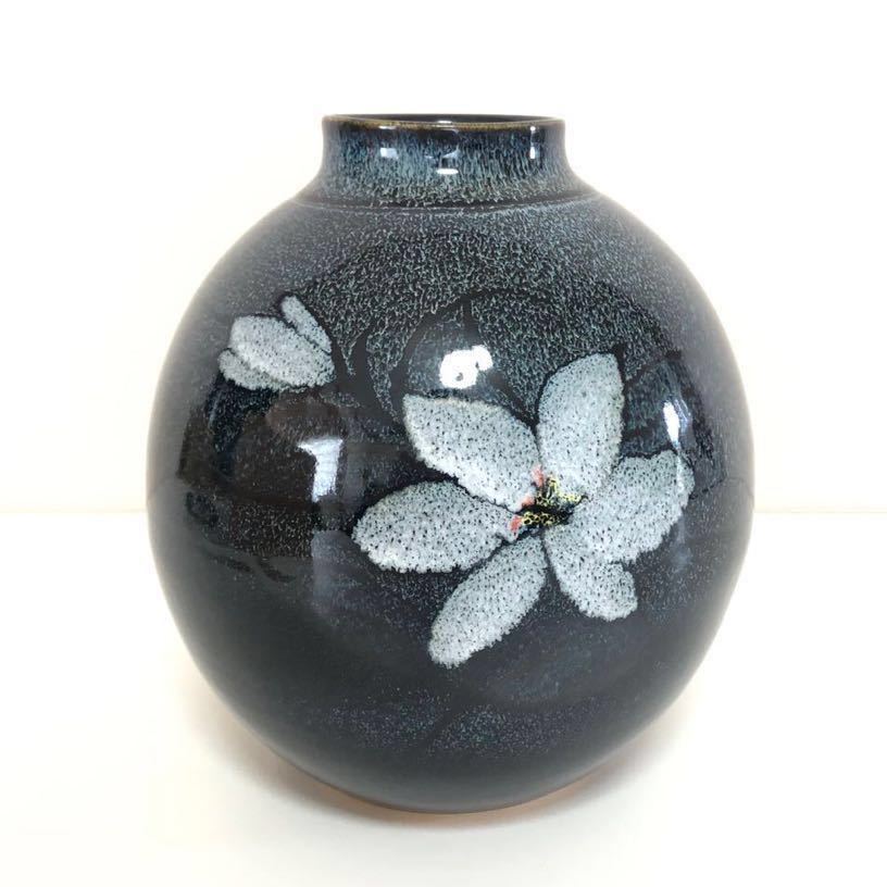 未使用品】 信楽焼 大原薫作 花瓶 木箱 陶芸 陶磁 花器 壺 未使用品】 信楽焼 大原薫作 花瓶 木箱 陶芸 陶磁 花器 壺