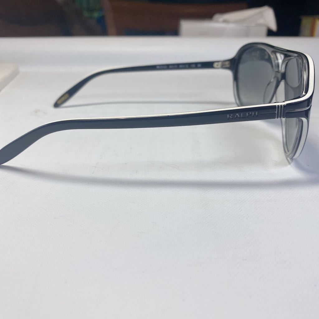 [ as good as new * storage goods ] Ralph Lauren sunglasses RA5123 501/11 56*12 135 3N Teardrop black, white line frame R072806