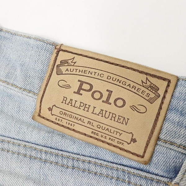  domestic regular goods *POLO RALPH LAUREN/ Polo Ralph Lauren tompkins skinny crop paint damage processing Denim stretch pants 29