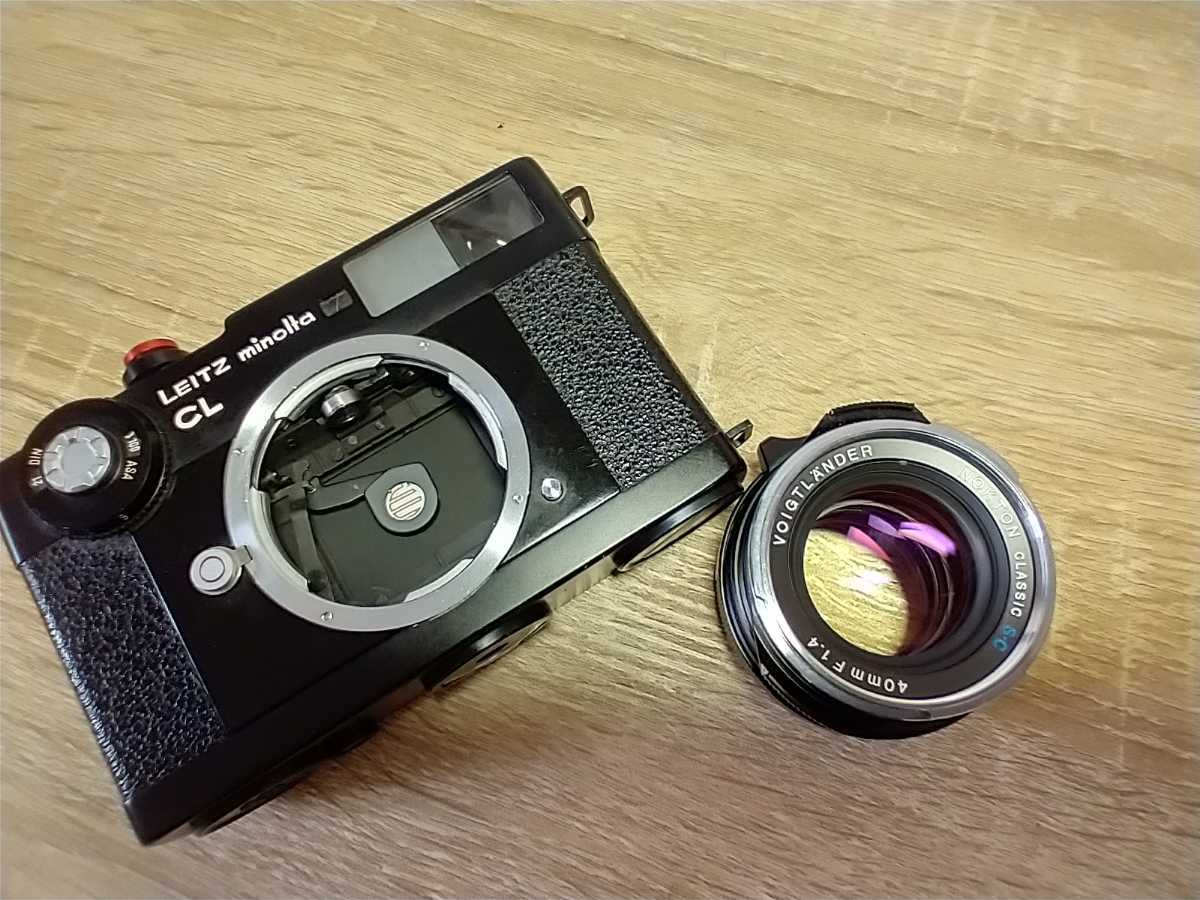 Leica Minolta CL レンジファインダー＋Voigtlander Nokton classic 40mm f1.4 S.C 各部動作良好 巻上巻戻OK 2重像OK 光学良好 作例あり_画像8