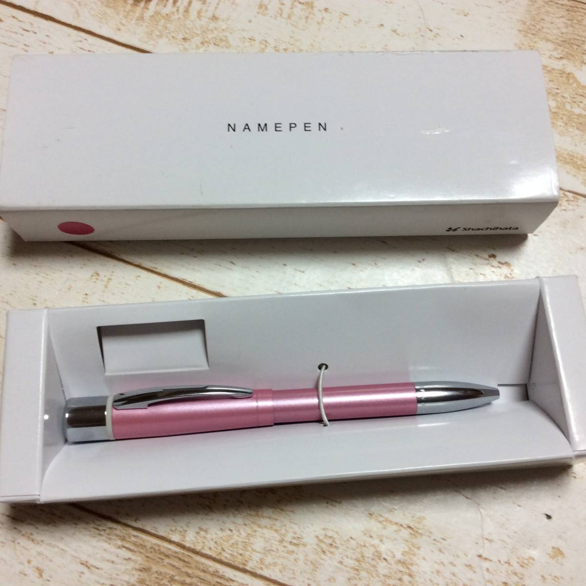 ☆7☆ シャチハタ ネームペン ボールペン 印面なし 本体のみ ピンク 印面なし 送120円~