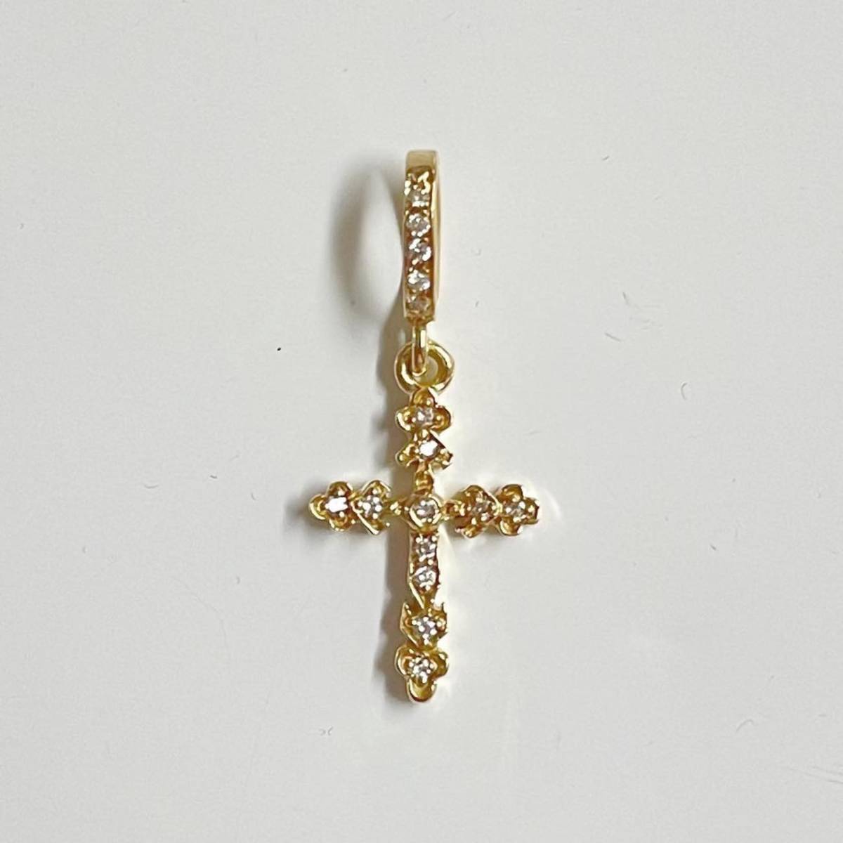  beautiful goods Loree Rodkin K18YG diamond Cross pendant top Loree Rodkin 18K yellow gold EXTRA SMALL ANGEL CROSS 18 gold regular 