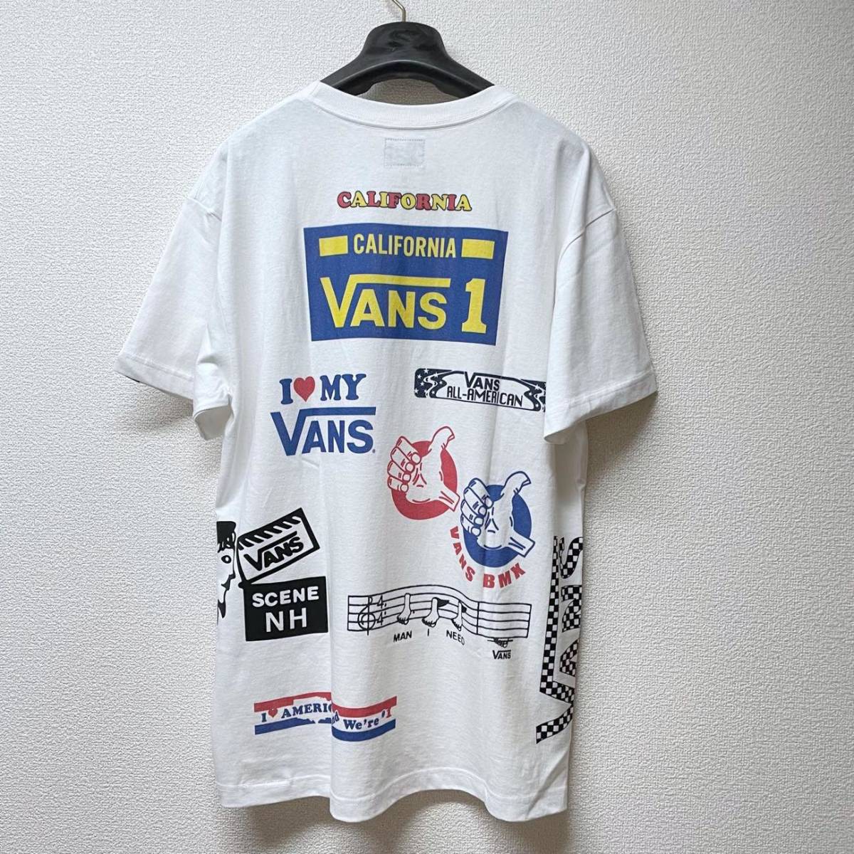 良品 VANS エヌハリウッド 19年春夏 ロゴプリントTシャツ 定価8,800円