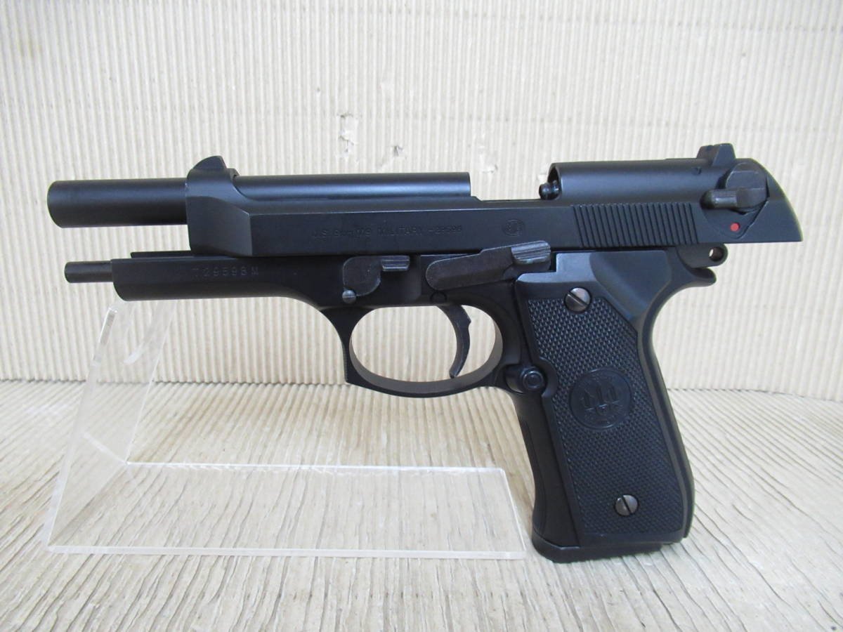 東京マルイ ガスブローバックハンドガン BERETTA M92F Military Model(ミリタリー)ブラック中古品 元箱付き ガス漏れ無し 初速73.8m/s_画像2