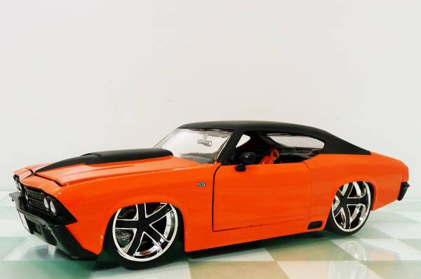 ■JADA TOYS 1/24 1969 CHEVY CHEVELLE SS ORANGE■シェビー シェベル 8_画像3